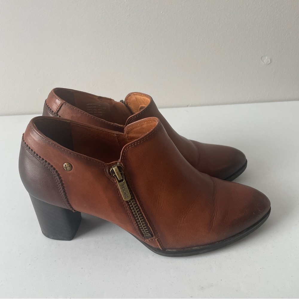 Pikolinos Women’s Bootie Shoes Brown Leather - EU 37